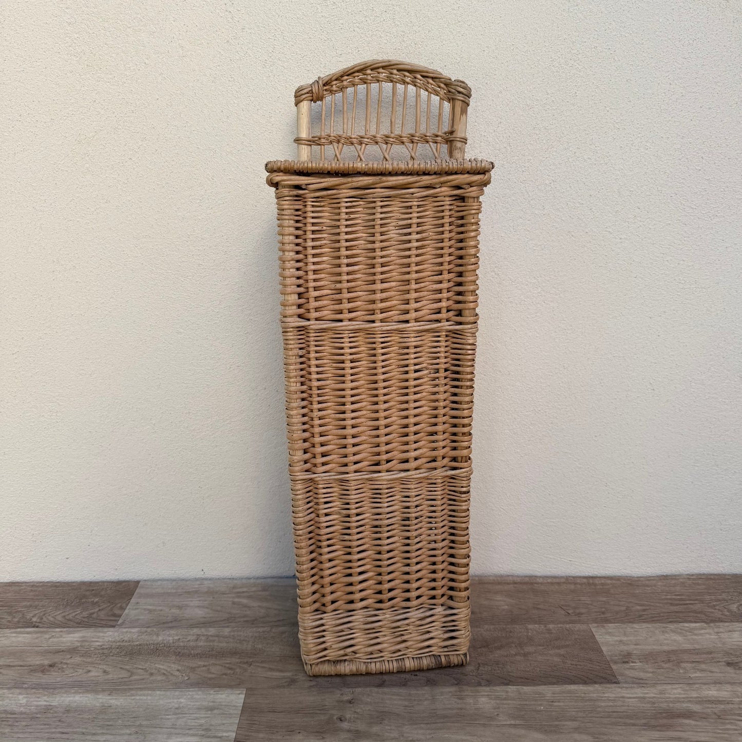 French bread basket wicker rattan storage organizer display bakery 1209255
