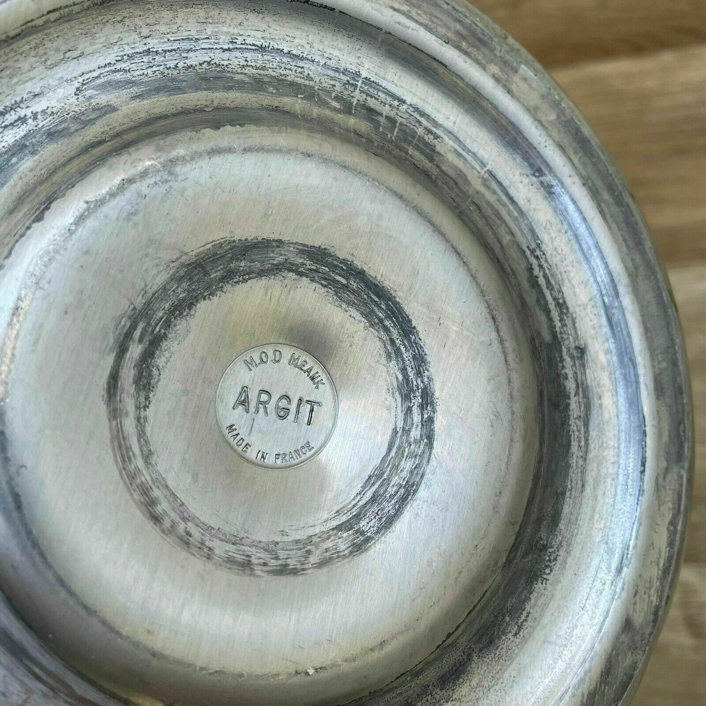 Vintage French Champagne Bucket Bricout Ice Cooler Silver Metal 1110213 Bricout