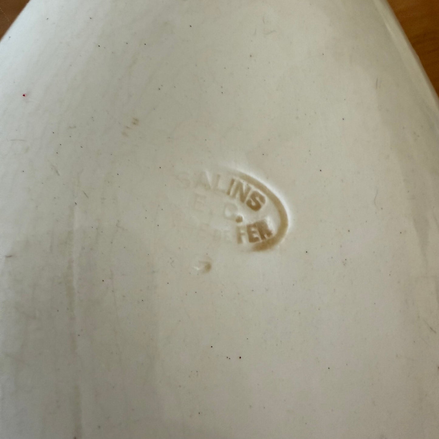 French Ironstone Tray Oval Salins Louis XVI Pattern Vintage 05052512 Fleamarketfrance