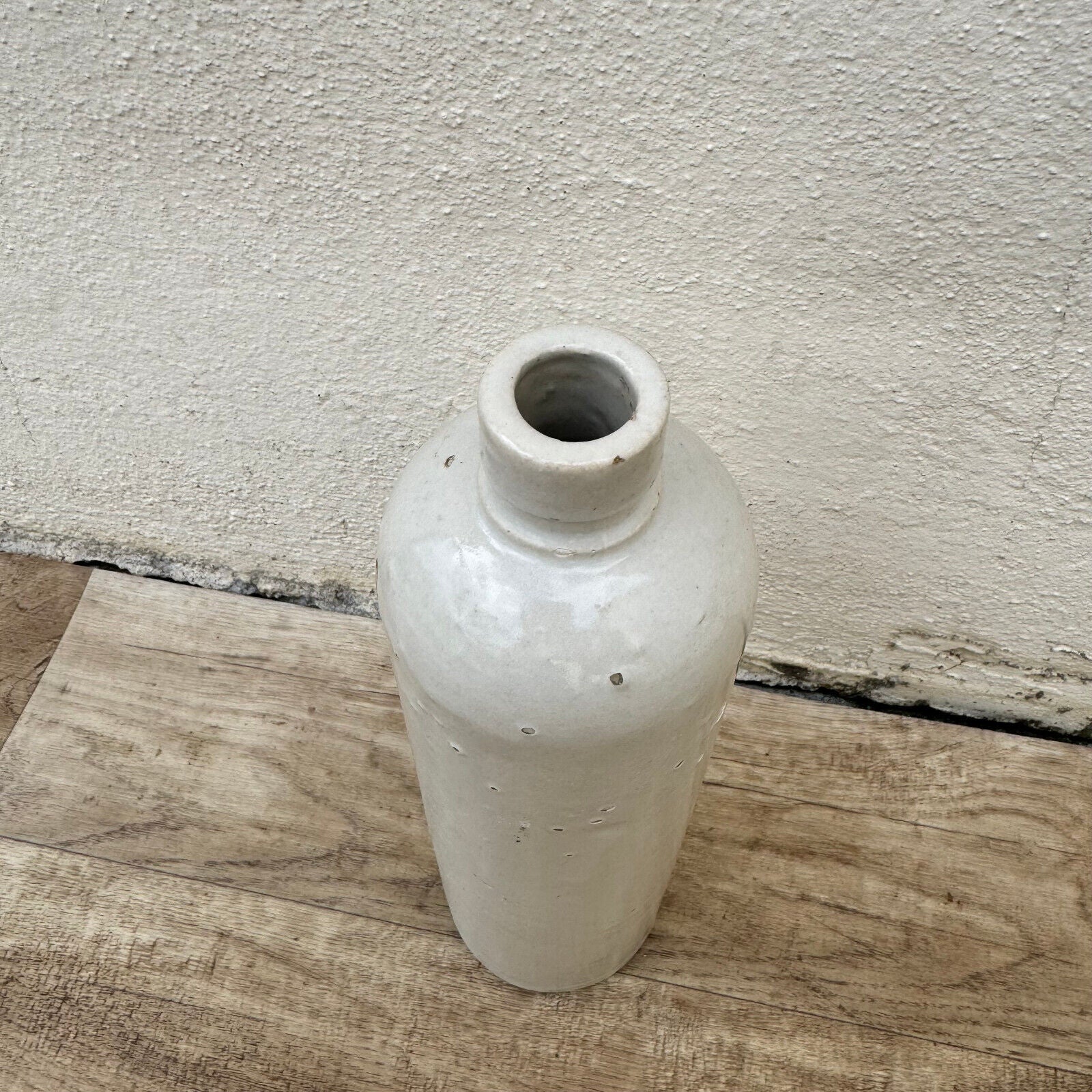 Vintage French Stoneware alcohol Wine Bottle water 11" 29042412 - Fleamarketfrance