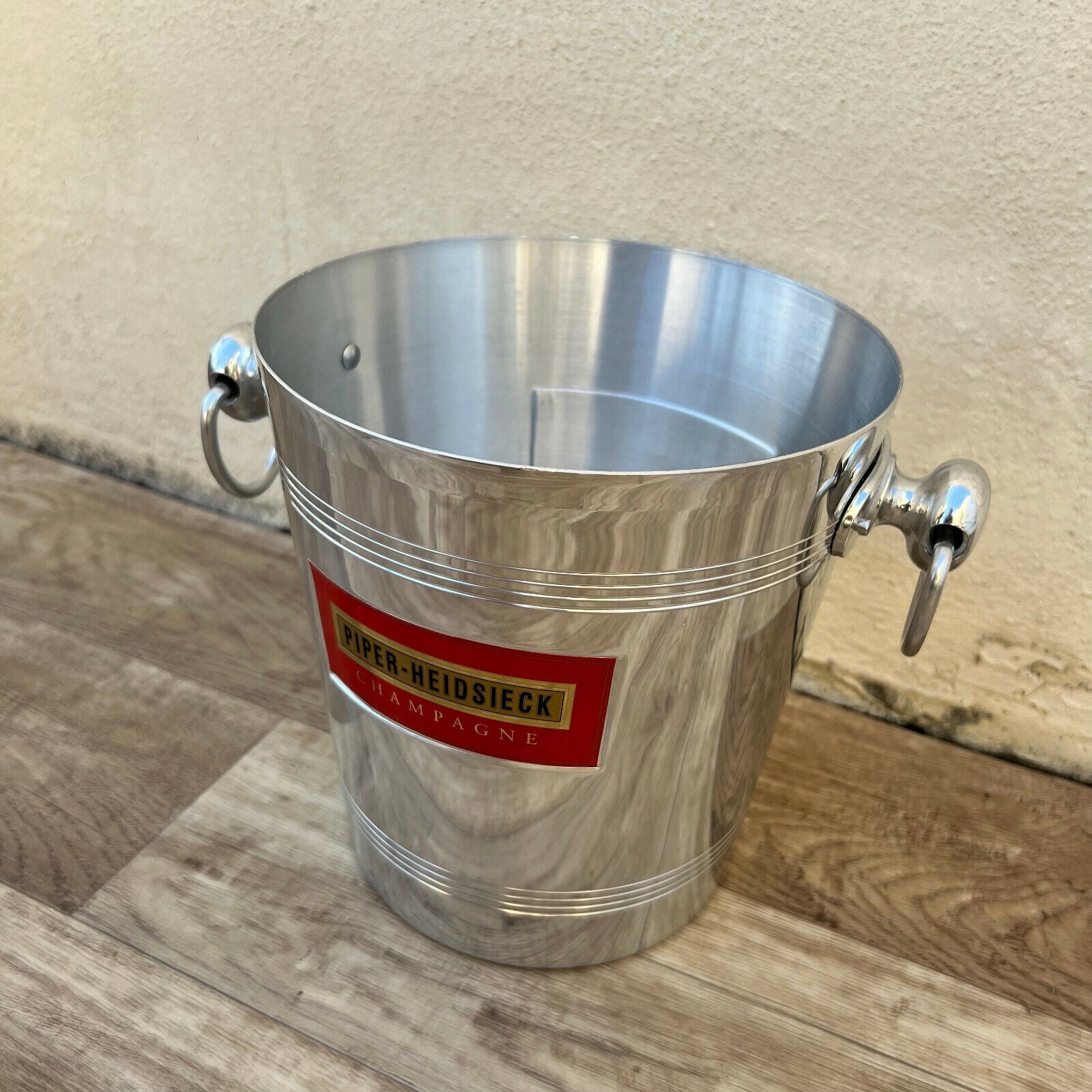 Vintage French Champagne Ice Bucket Cooler Made France PIPER 2106223 - Fleamarketfrance