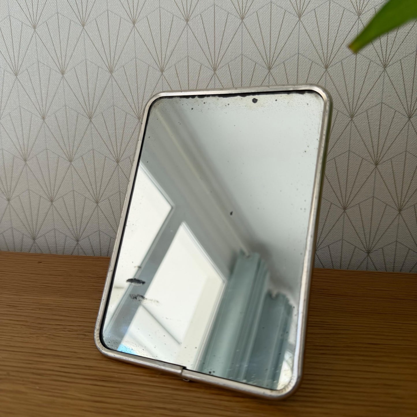 Vintage French Art Deco Chrome Standing Bathroom Mirror 1950s 2203264 Fleamarketfrance