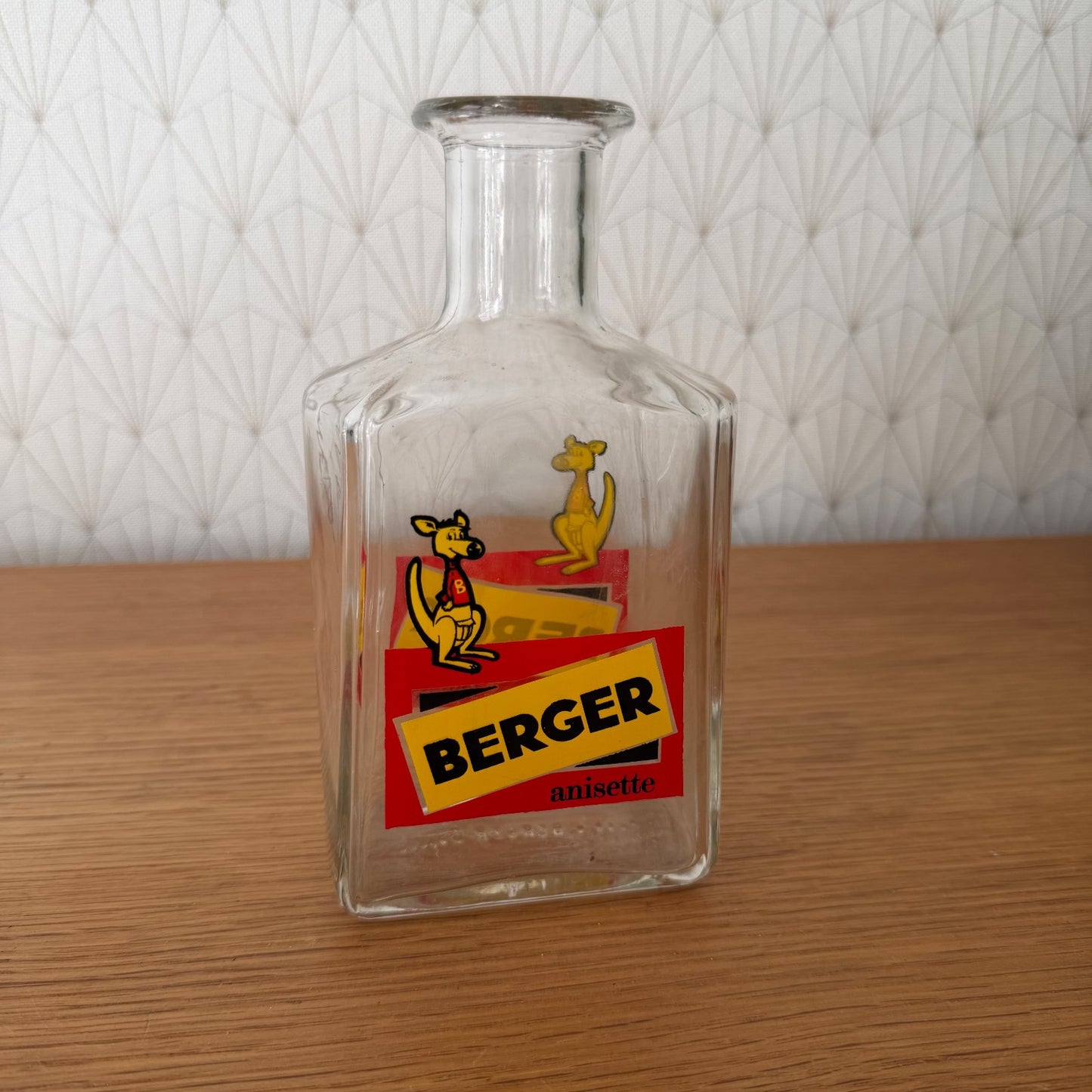 Vintage French Berger Anisette Glass Carafe Bistro Water Bottle 1908267 Fleamarketfrance