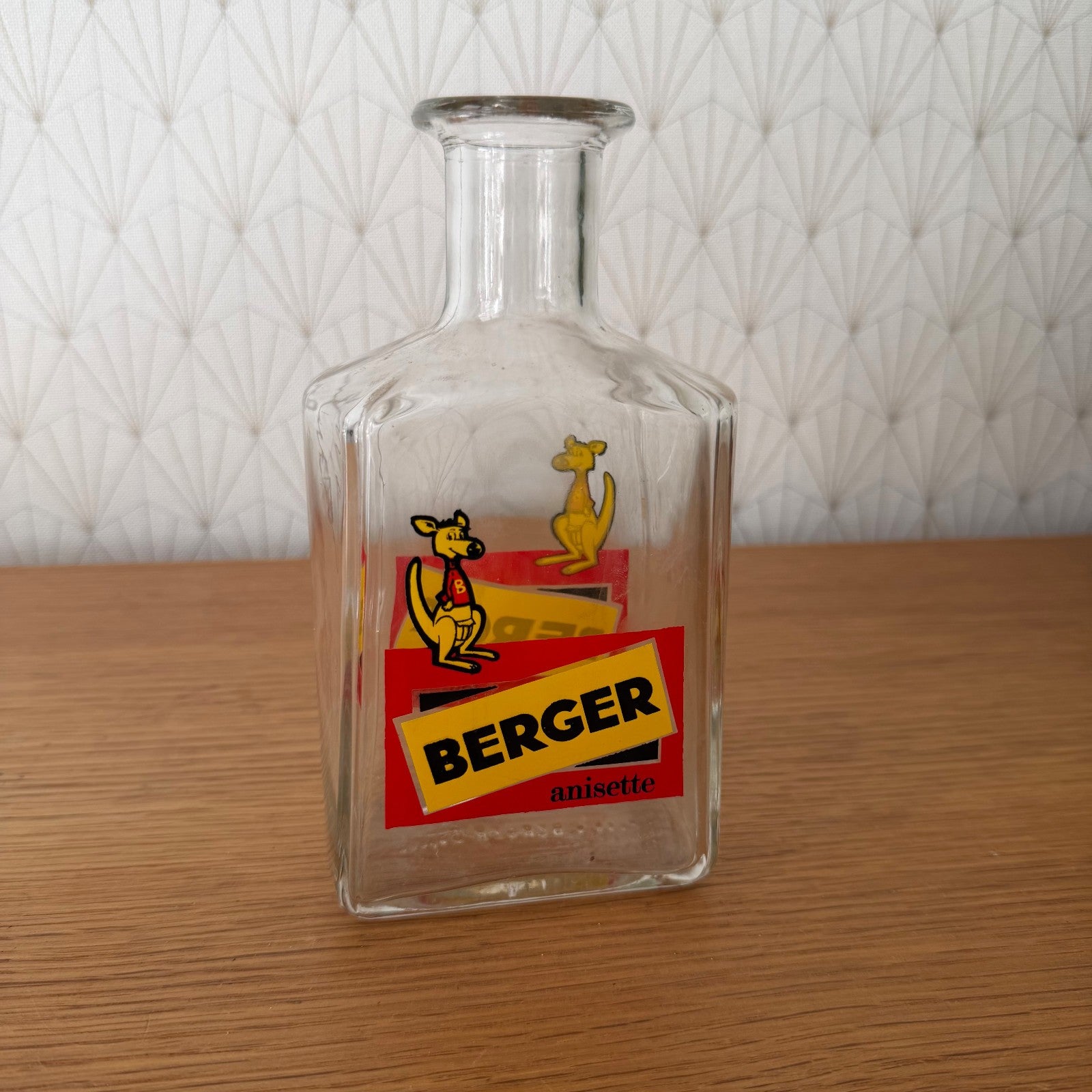 Vintage French Berger Anisette Glass Carafe Bistro Water Bottle 1908267 Fleamarketfrance