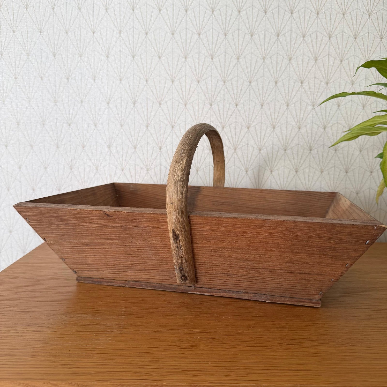 French Vintage Wooden Garden Trug Harvest Basket Market Trug 27062618 Fleamarketfrance