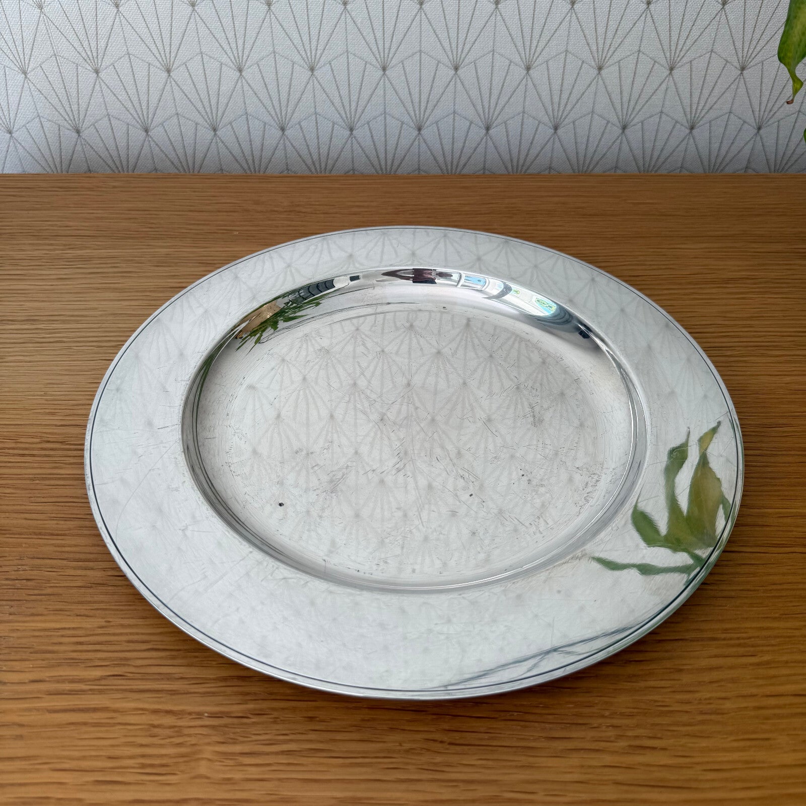 Vintage Christofle Silver Plated Presentation Plate 30cm French 0905256 Christofle