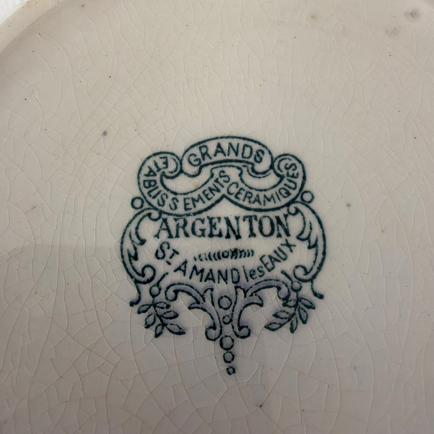 Vintage French Argenton St Amand Les Eaux Ceramic Floral Tureen 18052610 Fleamarketfrance