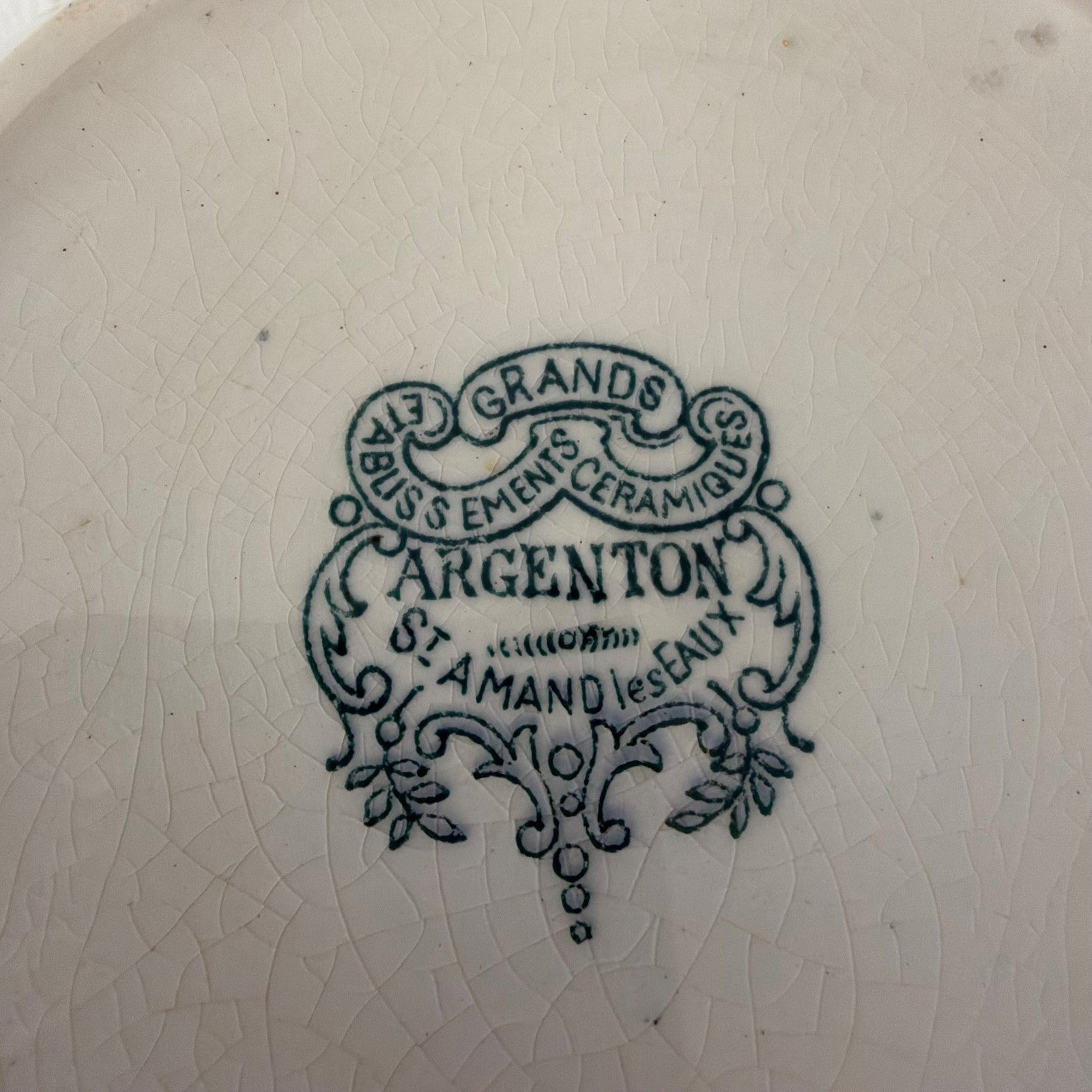 Vintage French Argenton St Amand Les Eaux Ceramic Floral Tureen 18052610 Fleamarketfrance