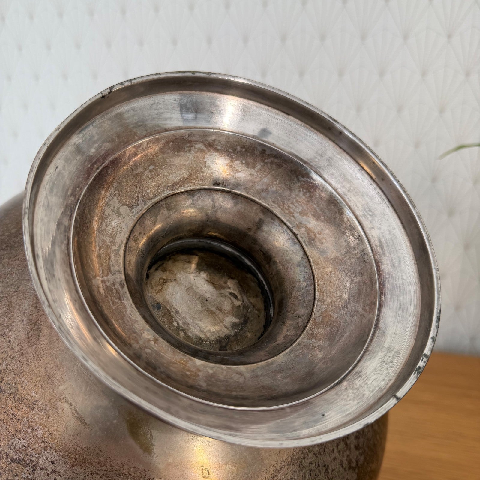 French Silverplate Champagne Bucket Wine Cooler Bricout Vintage 1950 0505266 Unbranded