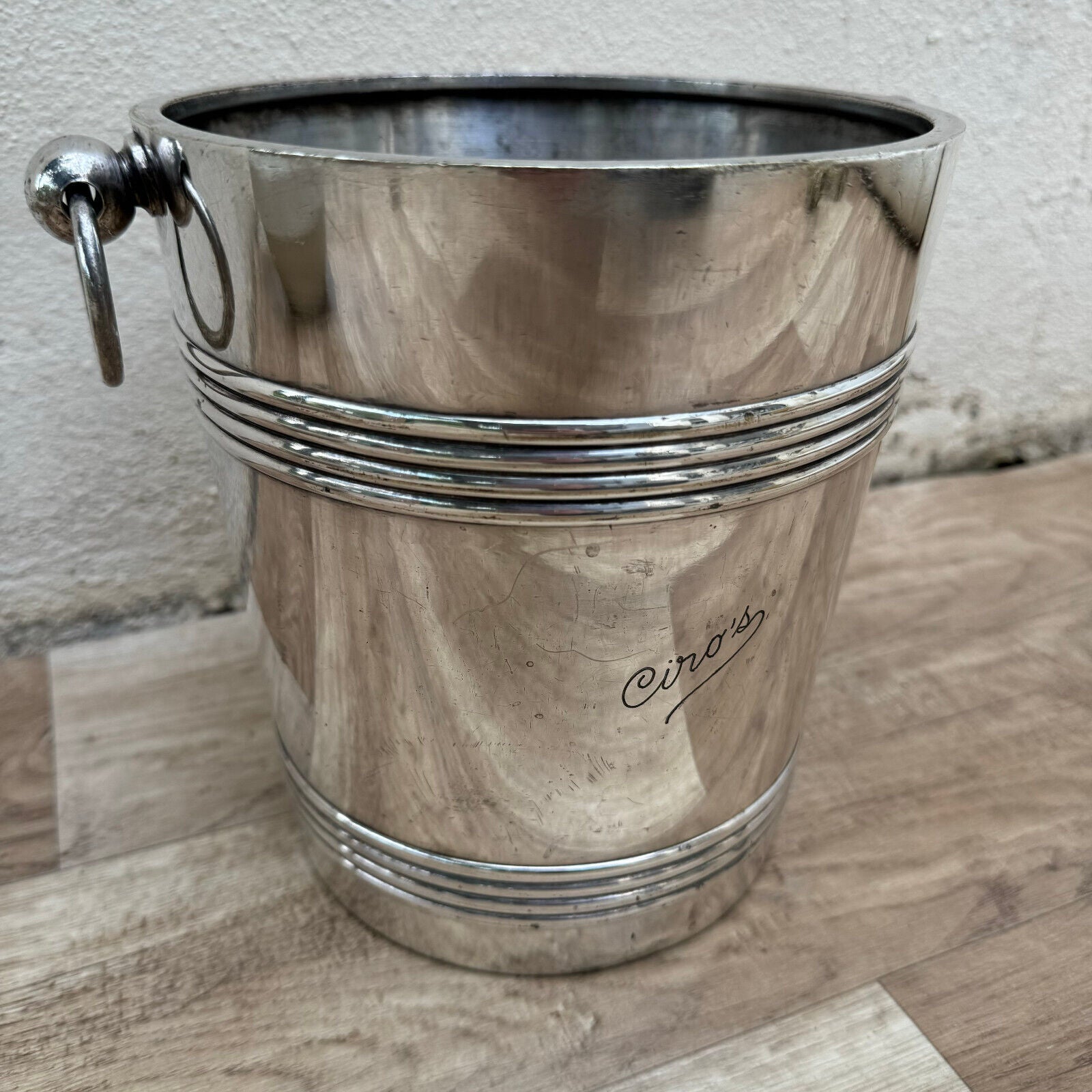 Vintage French Champagne Bucket Cooler Christofle Morlant silverplate 19092413 - Fleamarketfrance