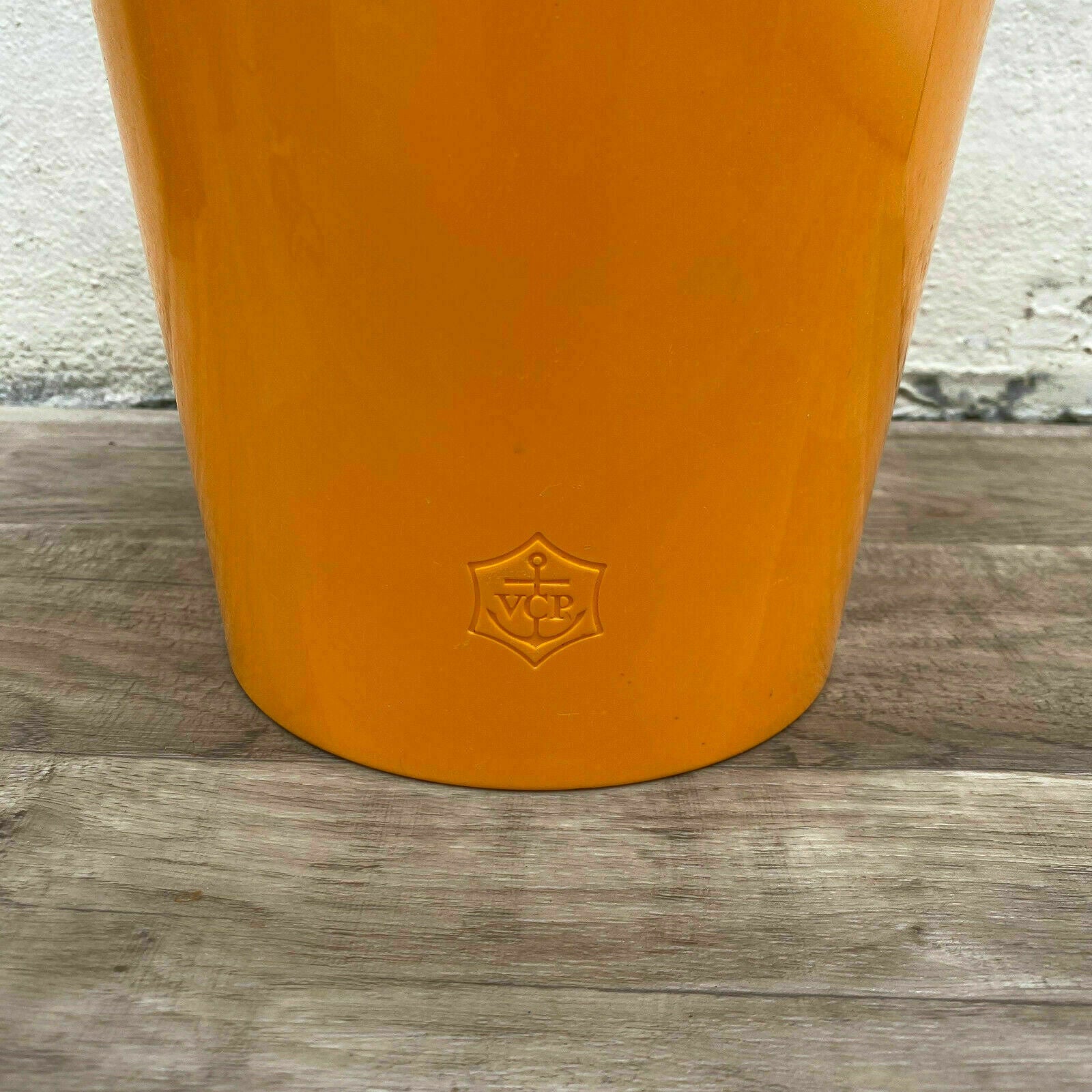 Vintage French Champagne French Ice Bucket Cooler Orange VEUVE CLICQUOT 1807211 - Fleamarketfrance