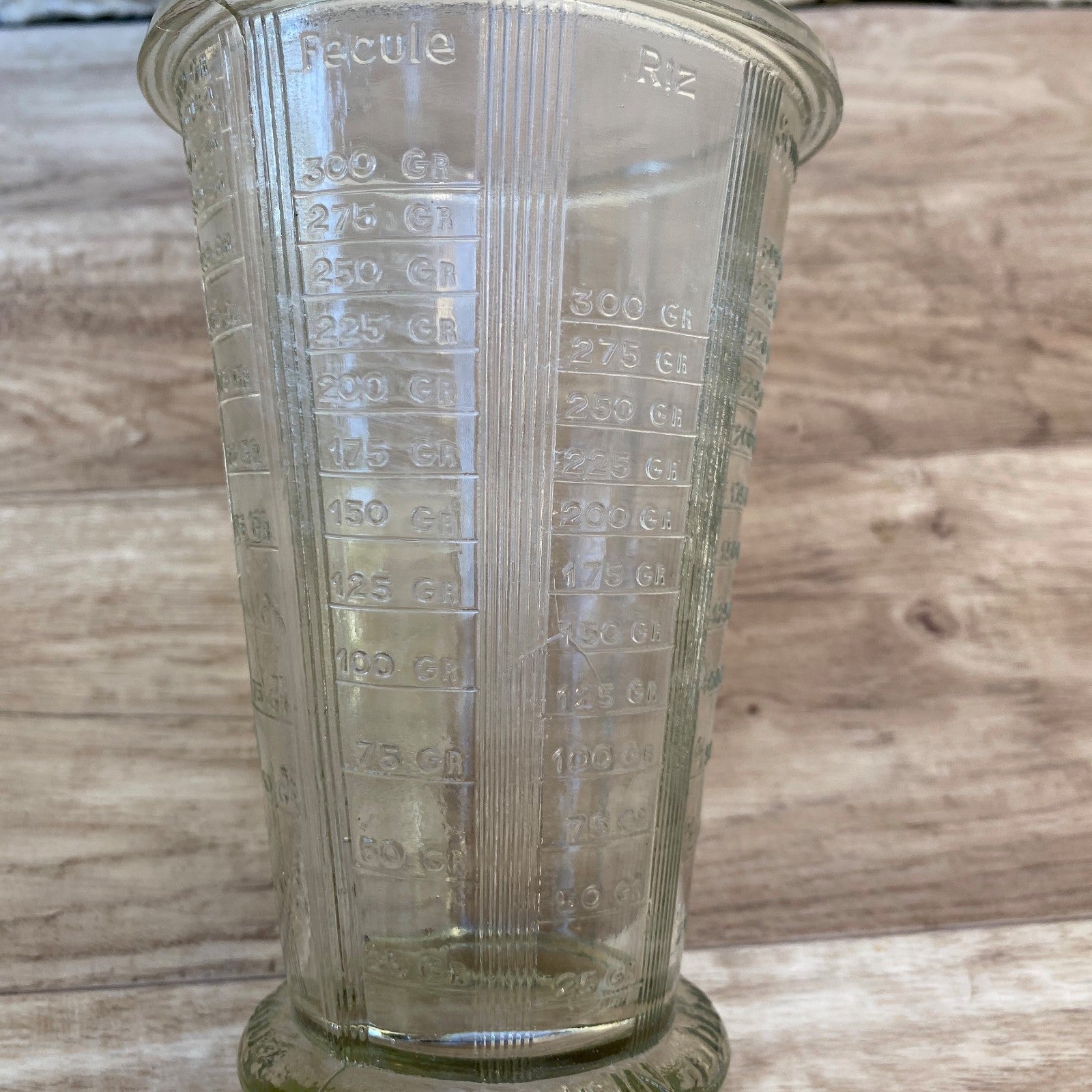 French Vintage Glass Measuring Cup Multi-Scale Kitchen Tool 0407267 PYREX