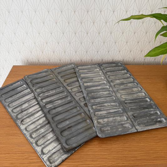 Vintage French 24 Langue De Chat Cake Tins Mold Molds Pans Shape 2803267