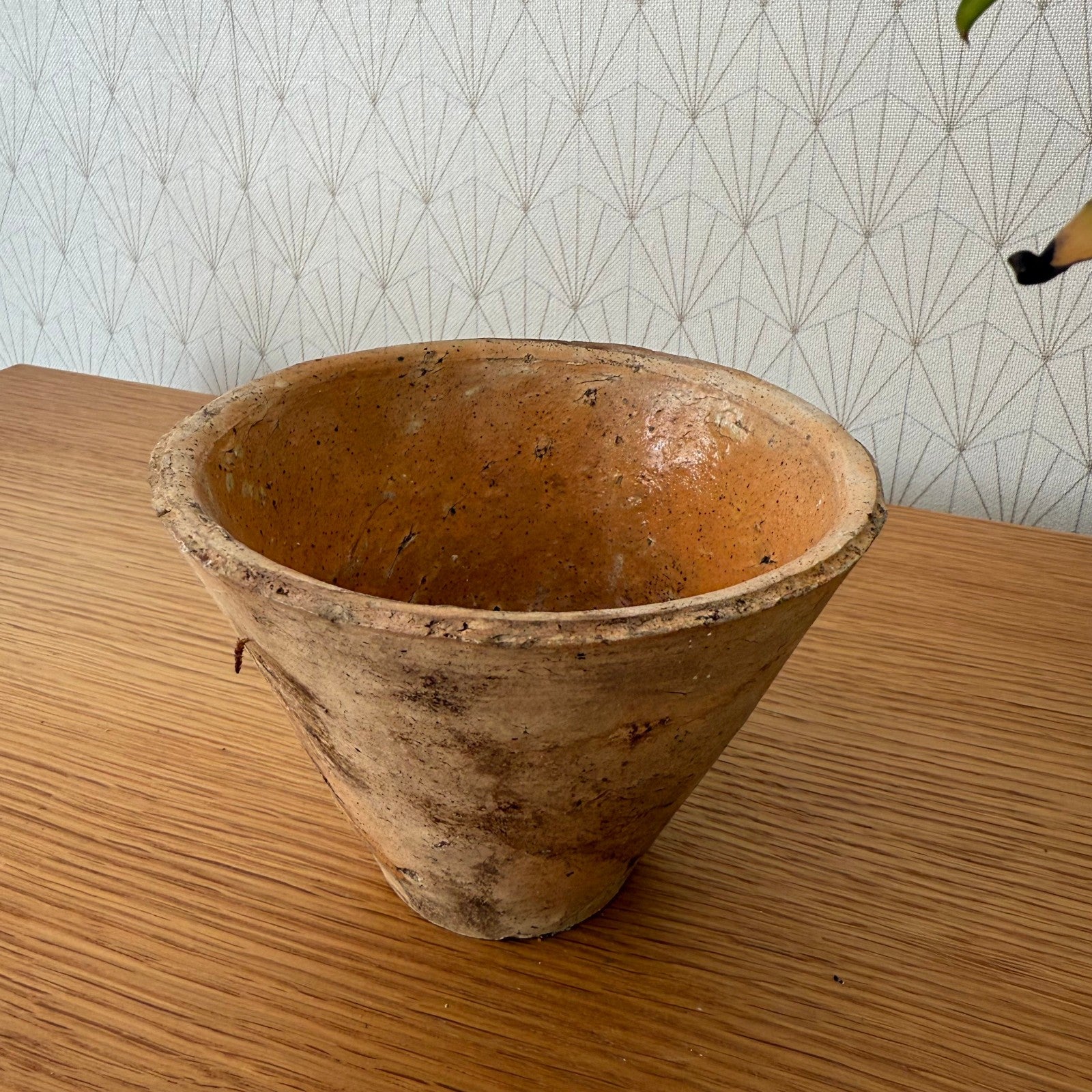 Antique French Resin Pot Tree Sap Collecting Vessel Rustic Pottery 0211253 Unbranded