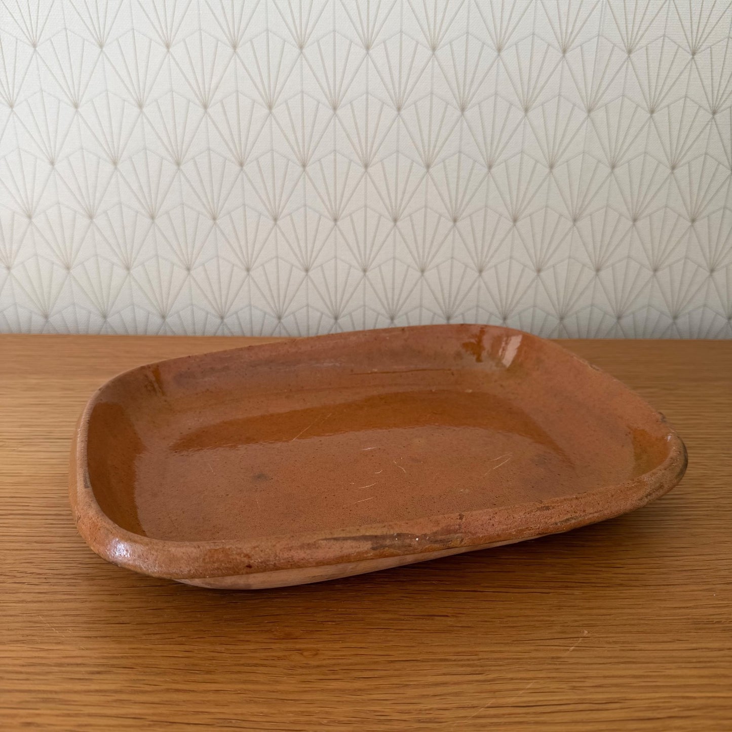 Vallauris Terracotta Gratin Dish French Pottery Bakeware 12.5" 1302264 Fleamarketfrance