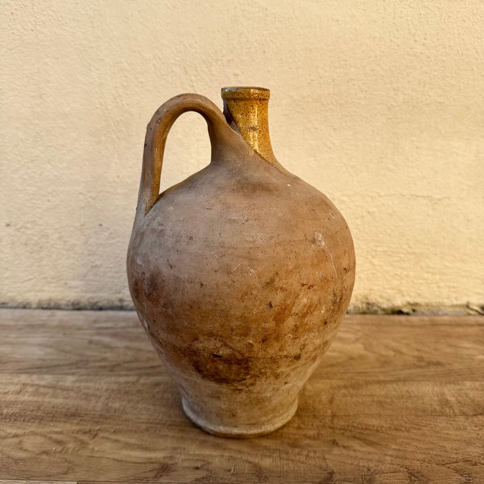 French Pottery Jug Vintage Stoneware Water Pitcher Southwest France 2809226 Unmarked