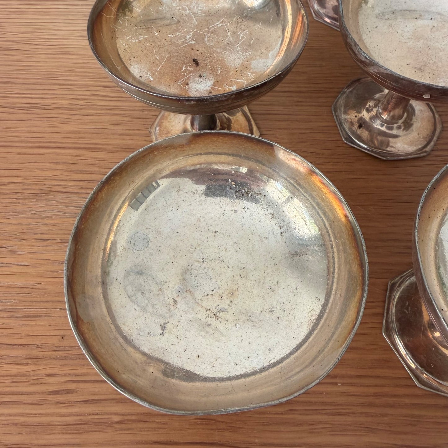 Vintage Silverplate Champagne Coupes Ice Cream Set of 20 Compote 2307268