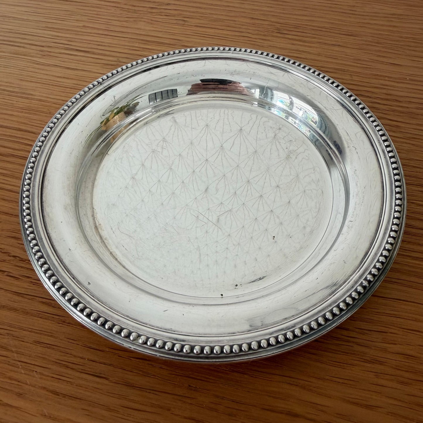 Christofle Gallia Silverplate Pearl Wine Coaster France 2607269 ercuis