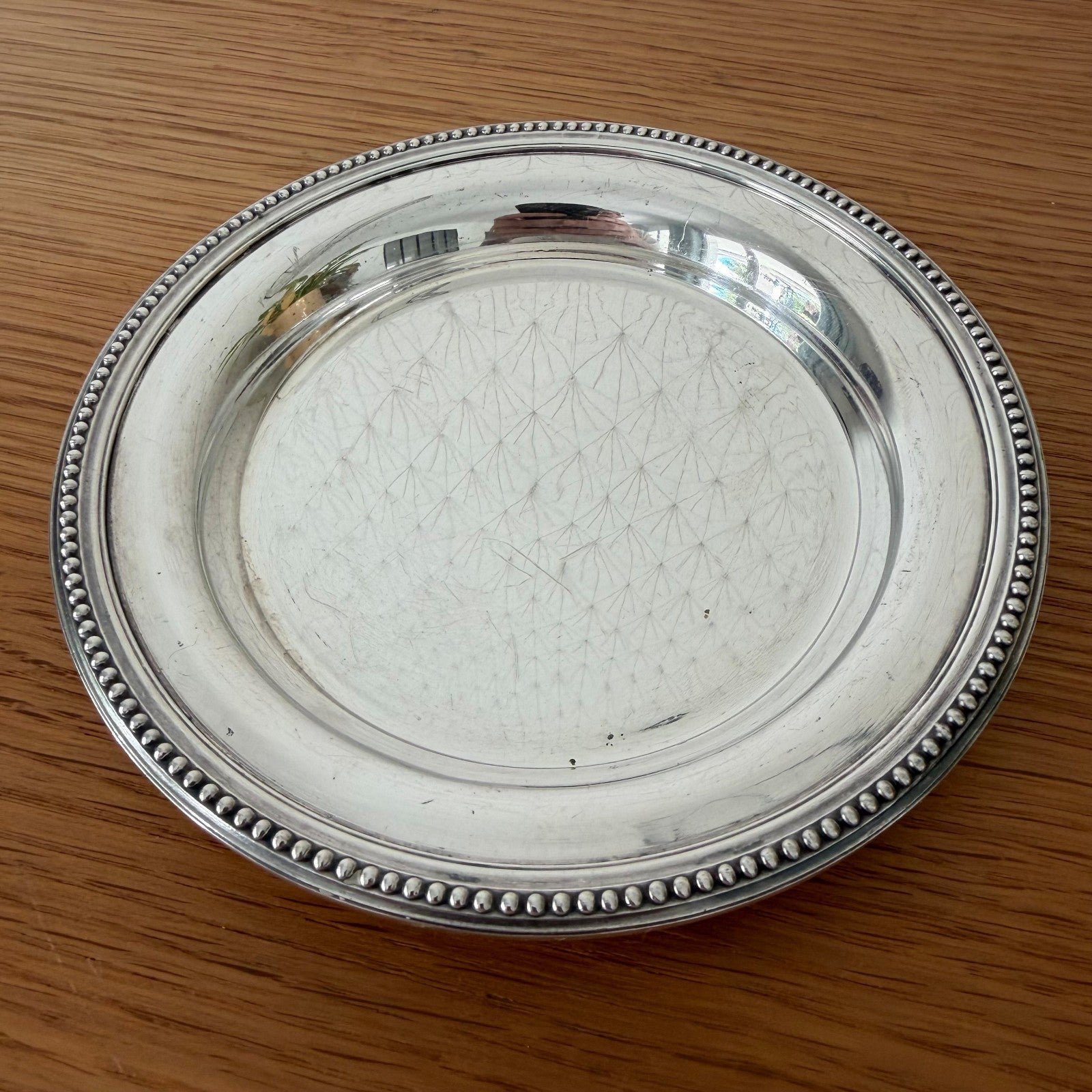 Christofle Gallia Silverplate Pearl Wine Coaster France 2607269 ercuis