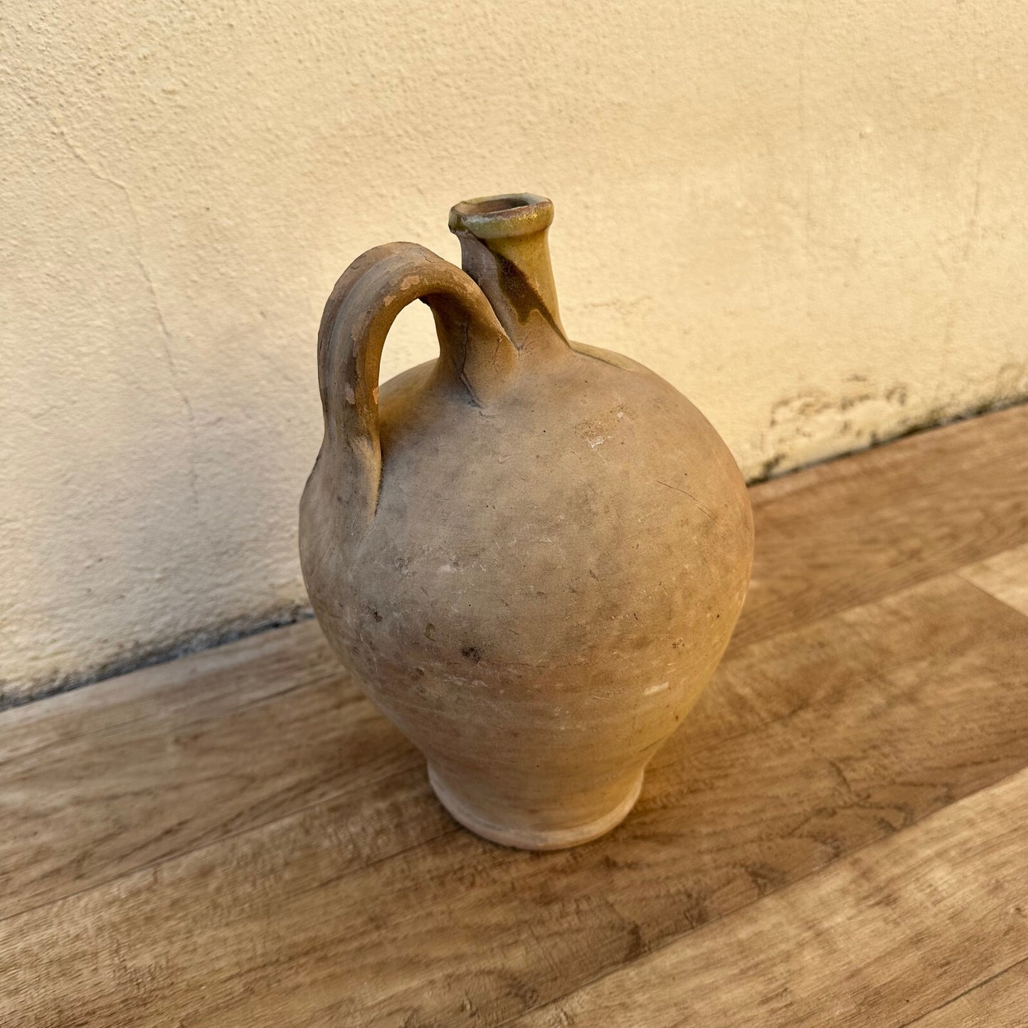 French Pottery Jug Vintage Ceramic Pitcher Southwest France 1950s 0302236 Unmarked