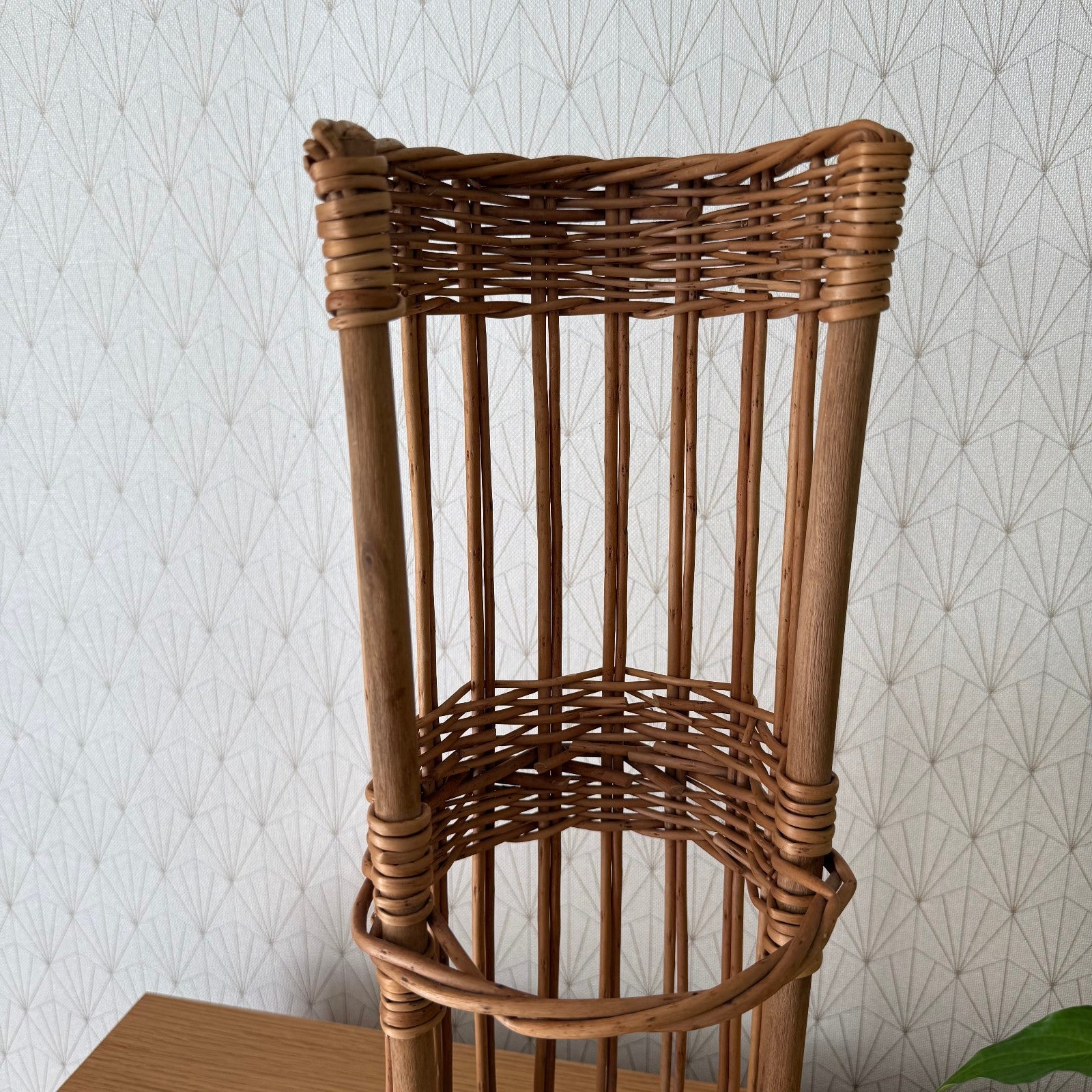 Vintage French Baguette Basket Wicker Rattan Bread Tower Storage 04092512 Fleamarketfrance : French vintage and antique decor