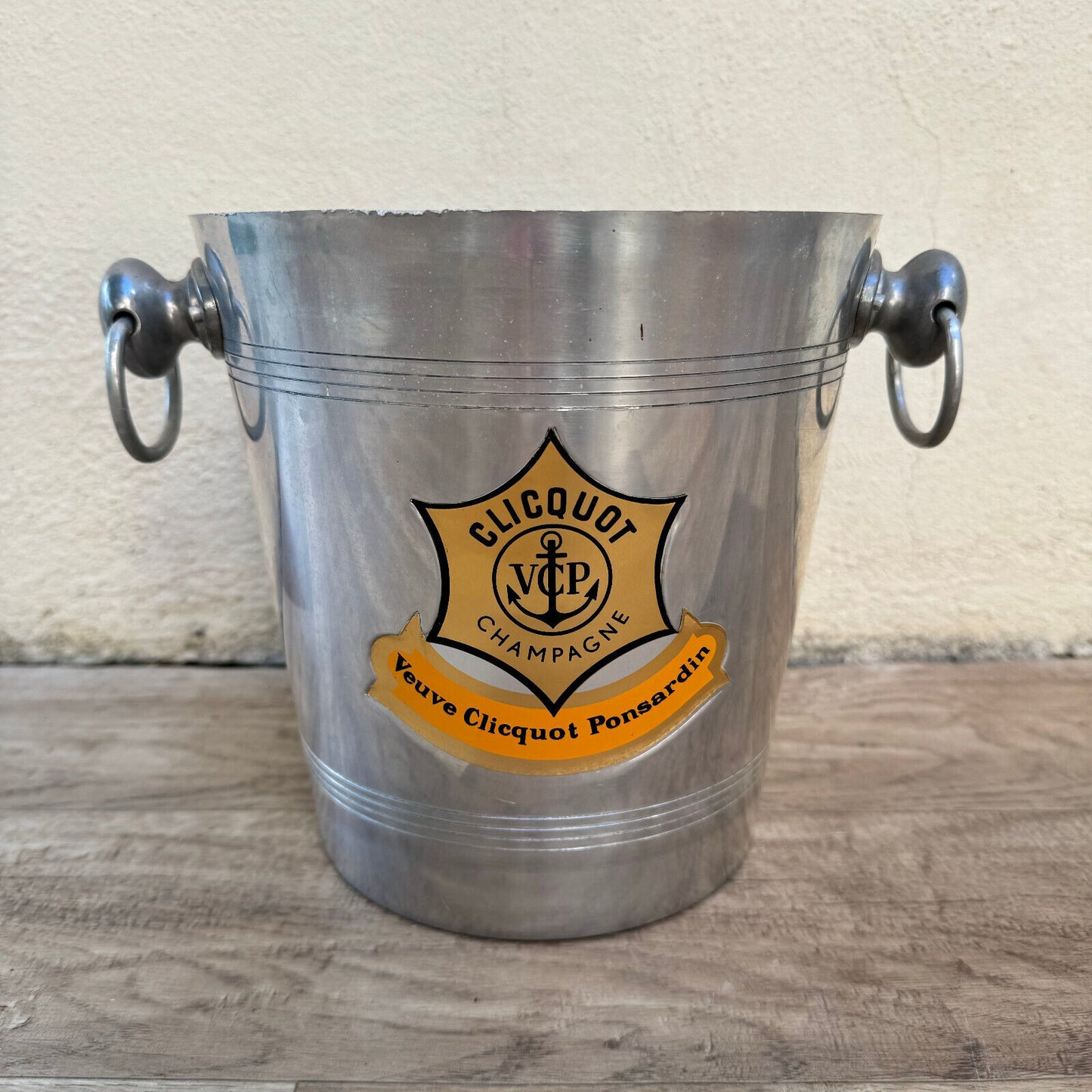 Vintage French Champagne Ice Bucket Cooler Made France VEUVE CLICQUOT 1201252 - Fleamarketfrance