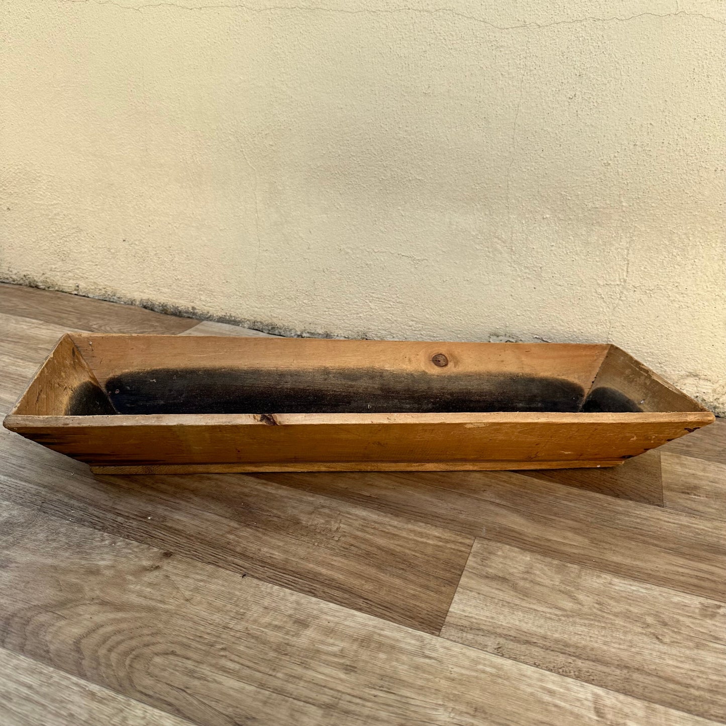 Vintage French Baguette Basket 1950s Wooden Bread Trough Rustic 10022415 Unbranded
