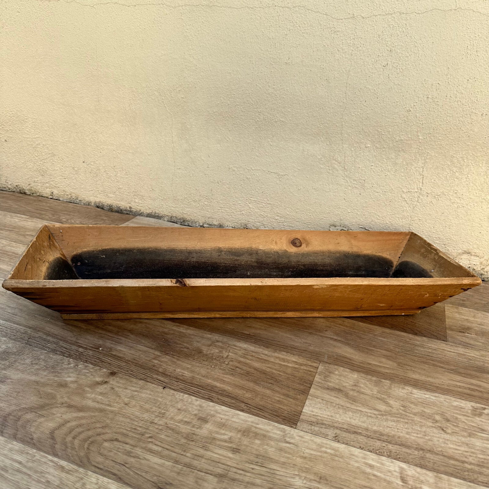 Vintage French Baguette Basket 1950s Wooden Bread Trough Rustic 10022415 Unbranded
