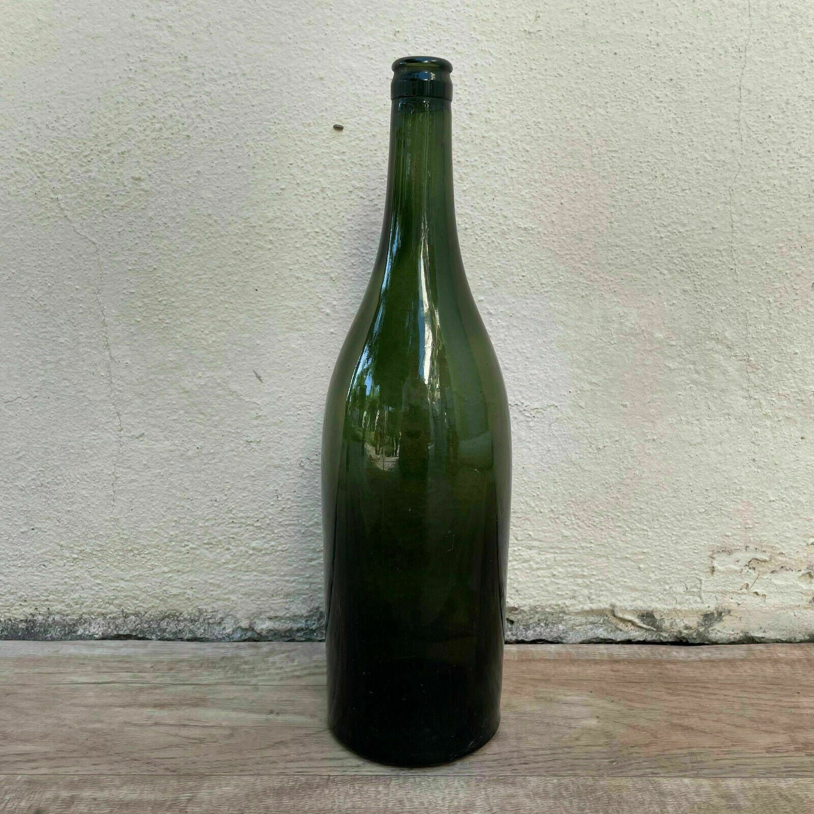 Old French Green Glass wine water pastis bottle circa 1920 0201222 - Fleamarketfrance