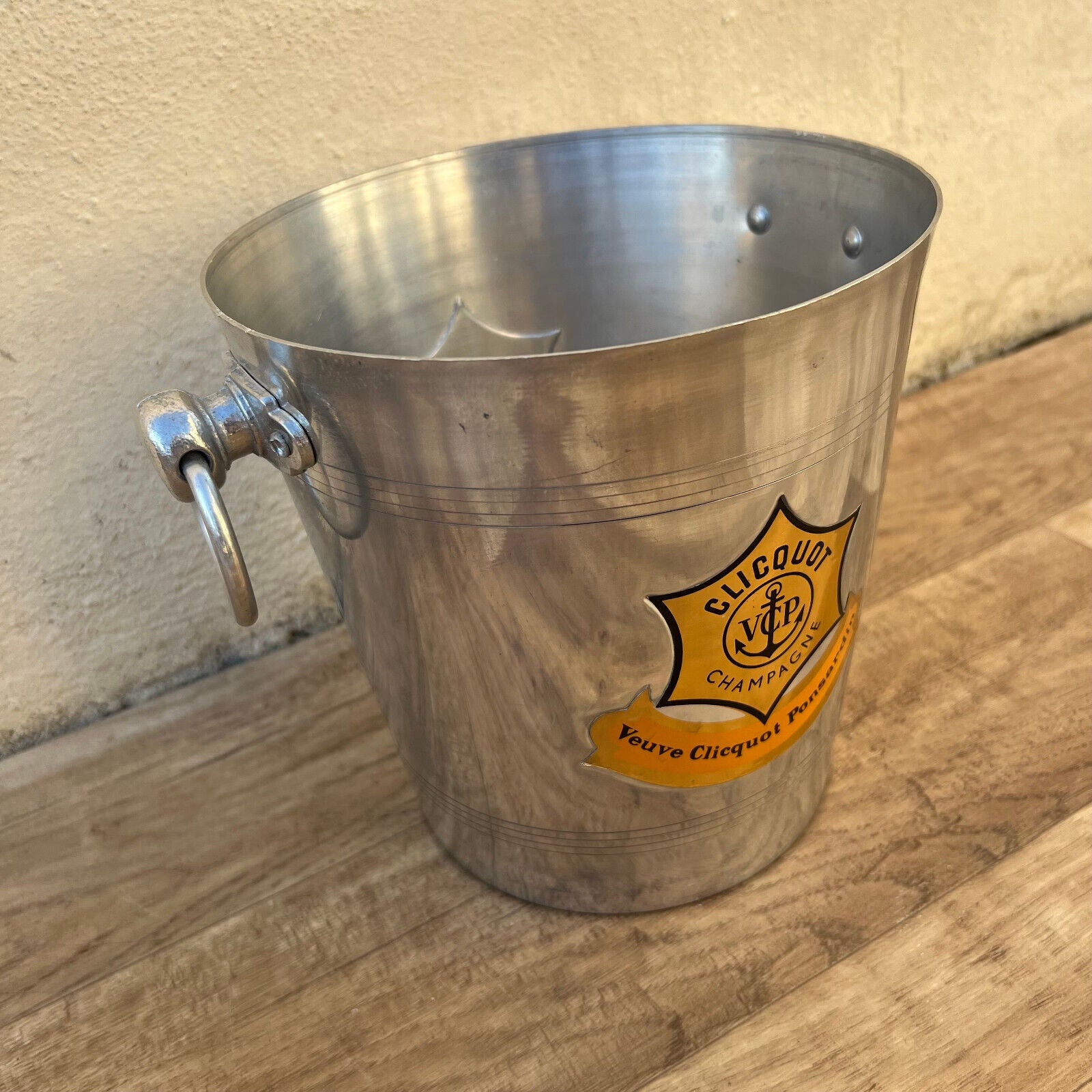 Vintage French Champagne Ice Bucket Cooler Made France VEUVE CLICQUOT 0903256 - Fleamarketfrance