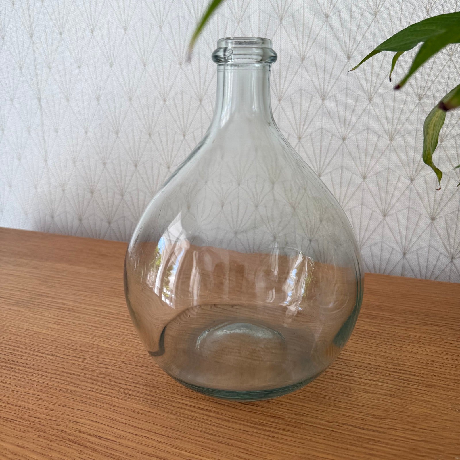 Old French clear glass Dame Jeanne Demi John Bottle bonbonne 1907259 Fleamarketfrance