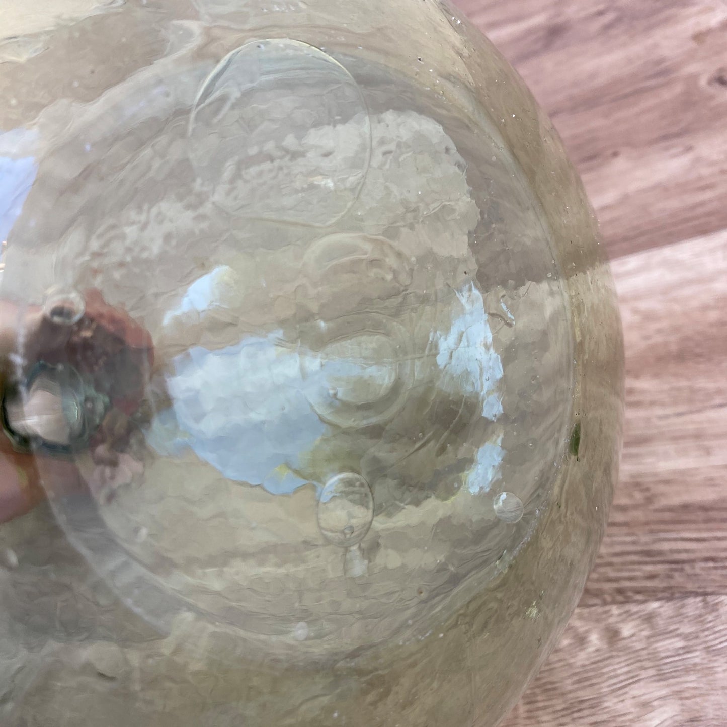 Antique French Dame Jeanne Green Glass Demijohn Wine Bottle 04072623 Fleamarketfrance