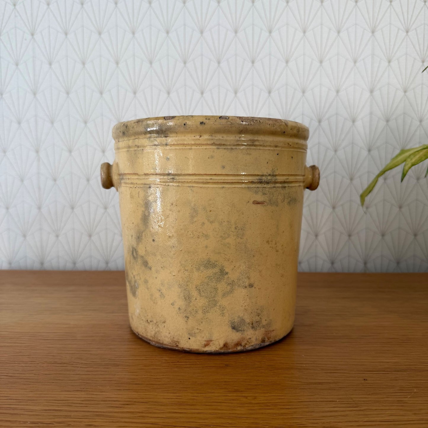 French Stoneware Jam Pot Antique 19th Century Glazed Crock 0107263 Unbranded