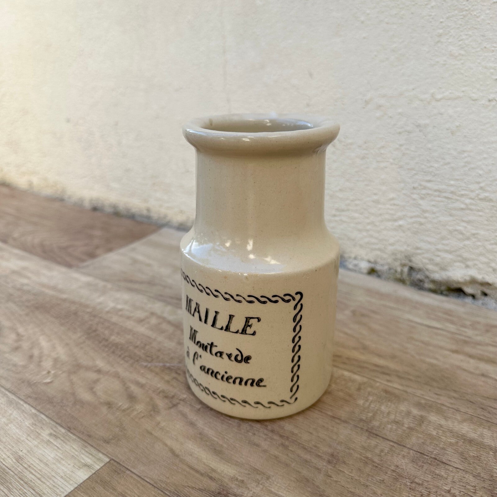 Vintage French Mustard Pot Maille Stoneware Ceramic Dijon Crock 2711233 Maille
