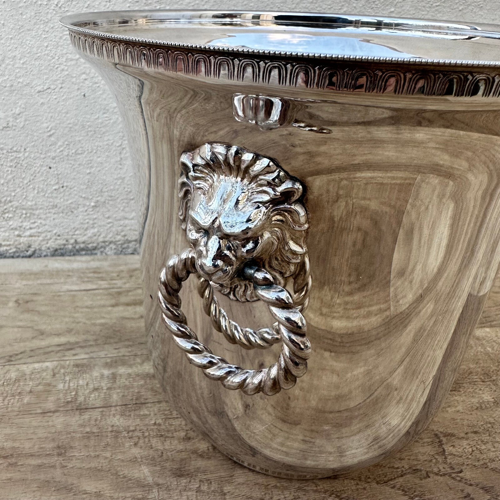 Vintage French Champagne Silverplate Ice Bucket Cooler Veuve clicquot 13082514* Fleamarketfrance