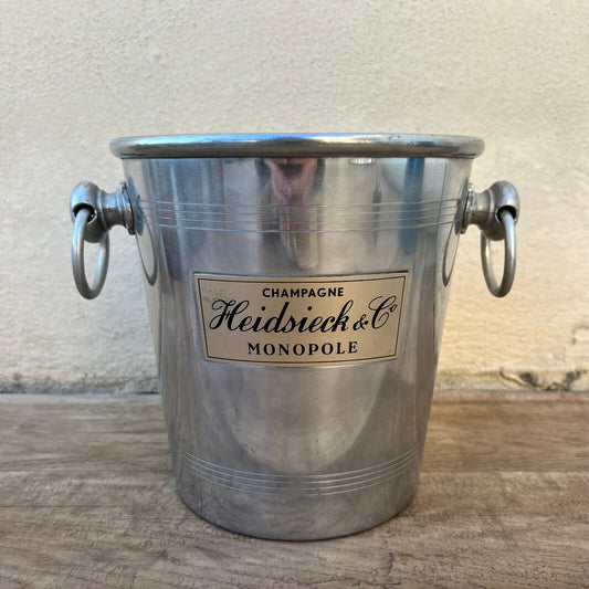 Vintage French Champagne Ice Bucket Cooler Made in France HEIDSIECK 04032226 - Fleamarketfrance