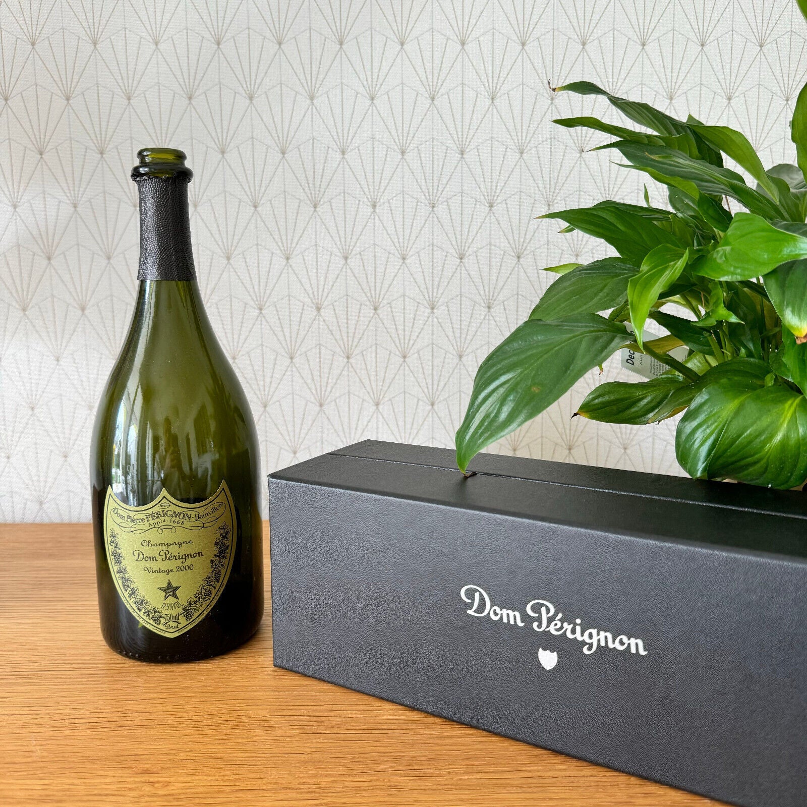Empty Dom perignon champagne 2000 Bottle W Box 2309245 - Fleamarketfrance