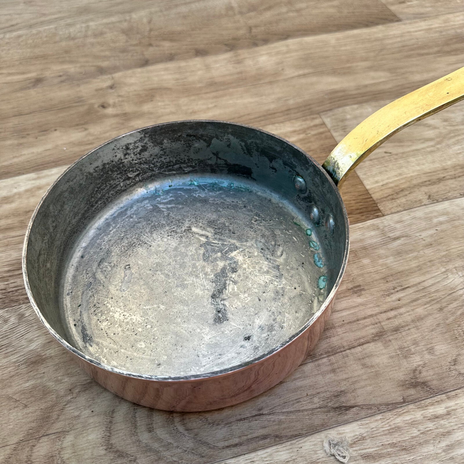Vintage French Copper Saute Pan Villedieu CVD Cookware 7" Professional 2407234 Fleamarketfrance