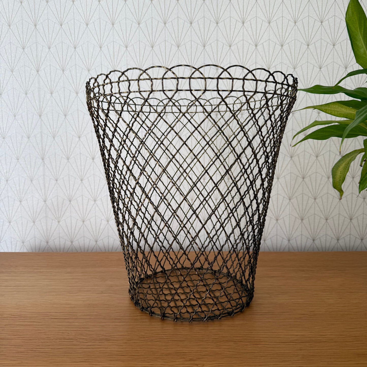 French Wire Metal Basket office decoration Chic Vintage 04062510 Fleamarketfrance