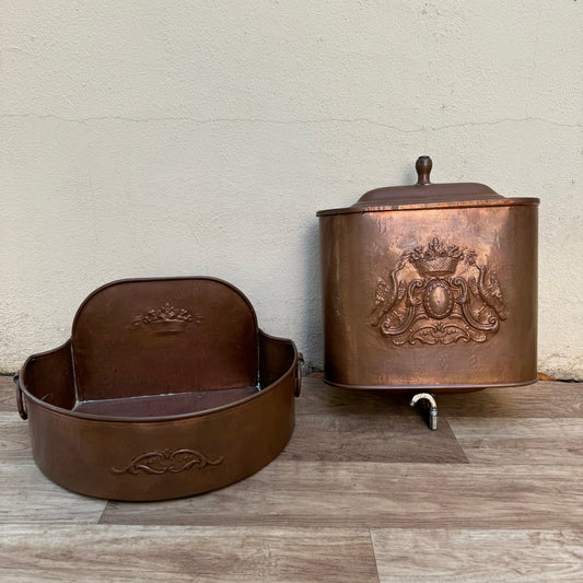 Antique French Copper Fountain Water Feature Villedieu Garden Set 0109245 Villedieu