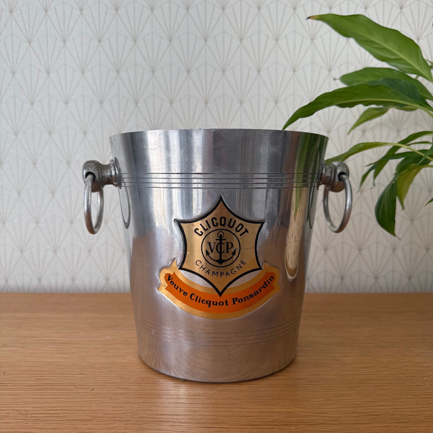 Vintage French Champagne Ice Bucket Cooler Made France VEUVE CLICQUOT 0904257