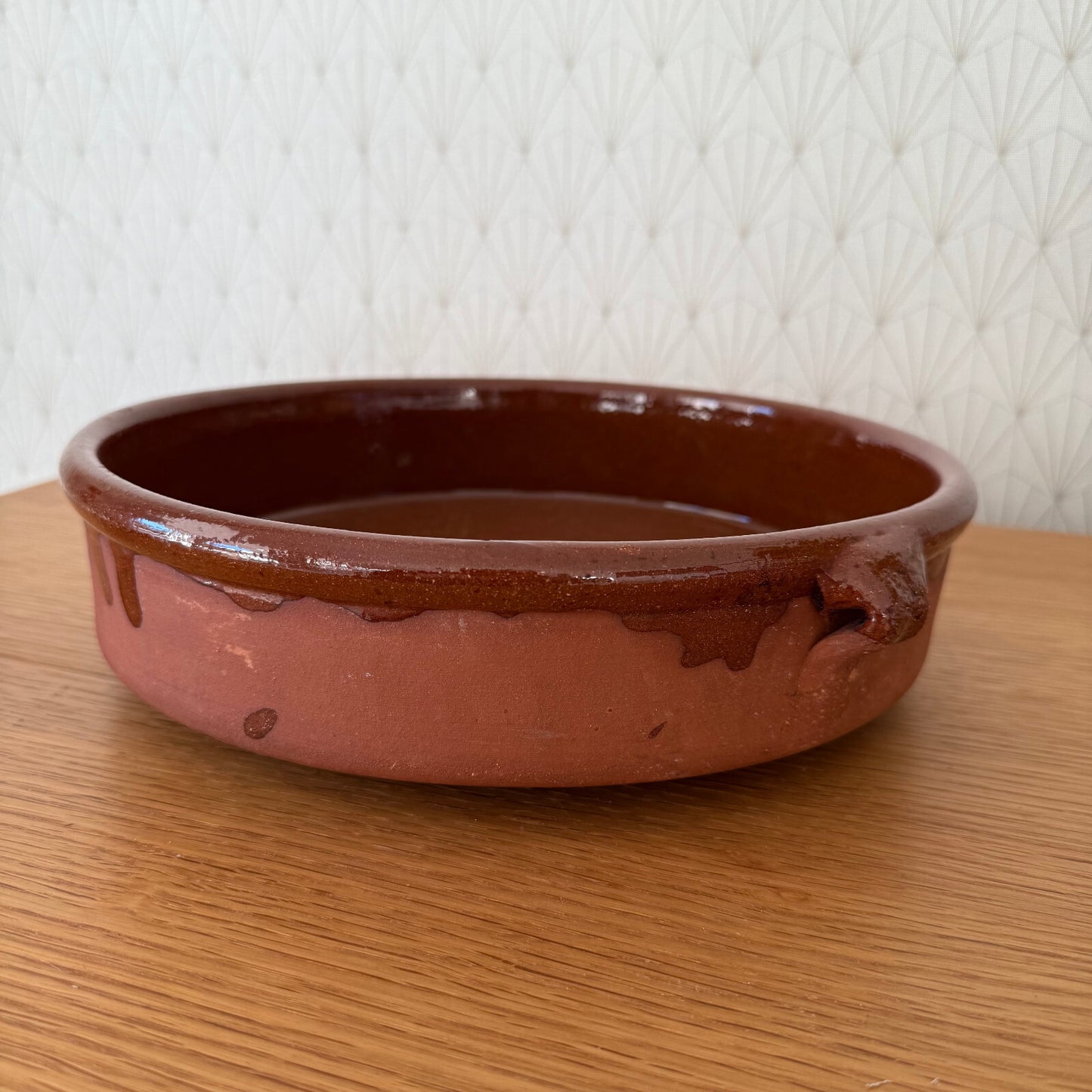 French Terracotta Tian Bowl Vintage Provence Pottery Mixing 11.5" 2801251 Unbranded