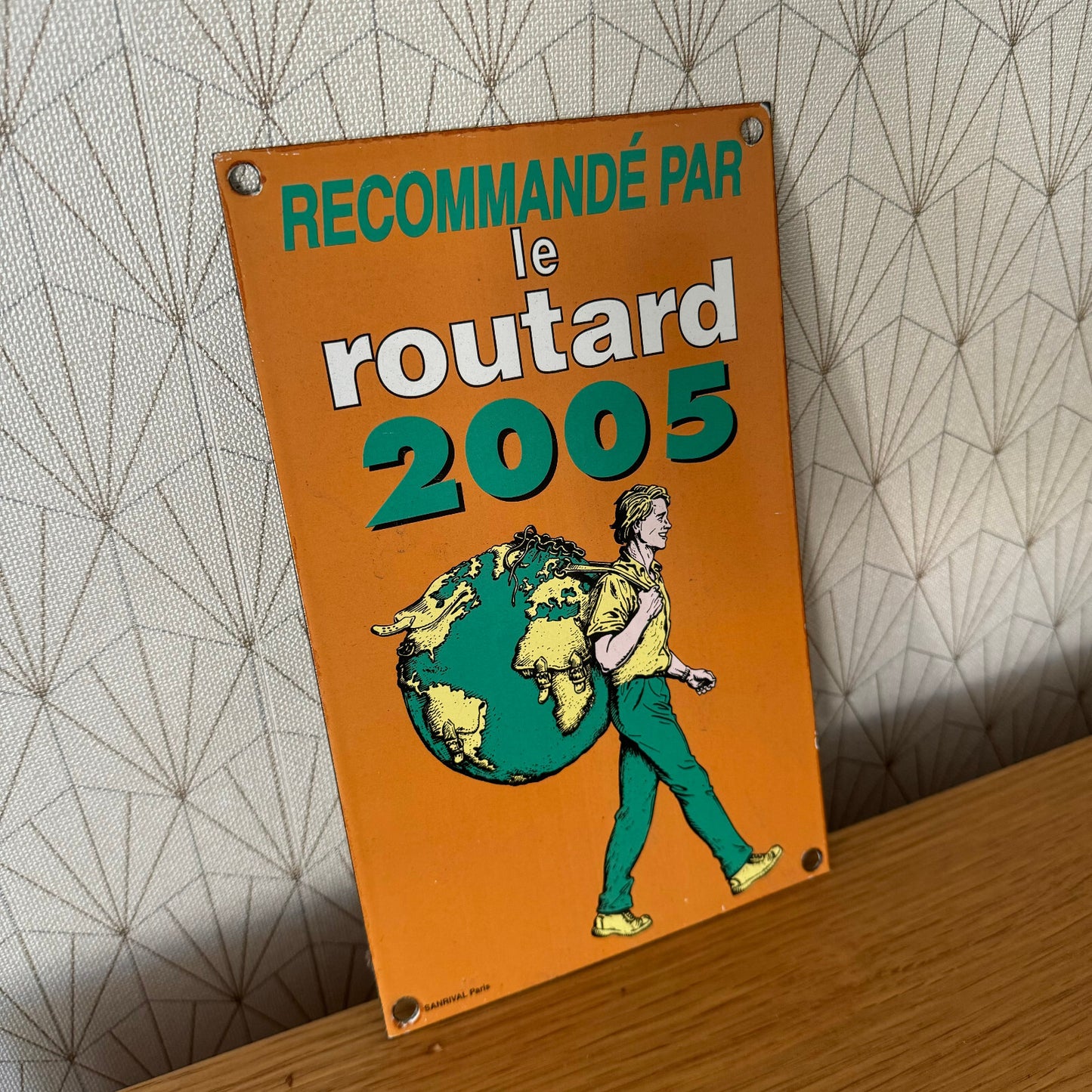 Vintage French Le Routard Travel Guide Enamel Sign 2005 Plaque 23032518 Fleamarketfrance
