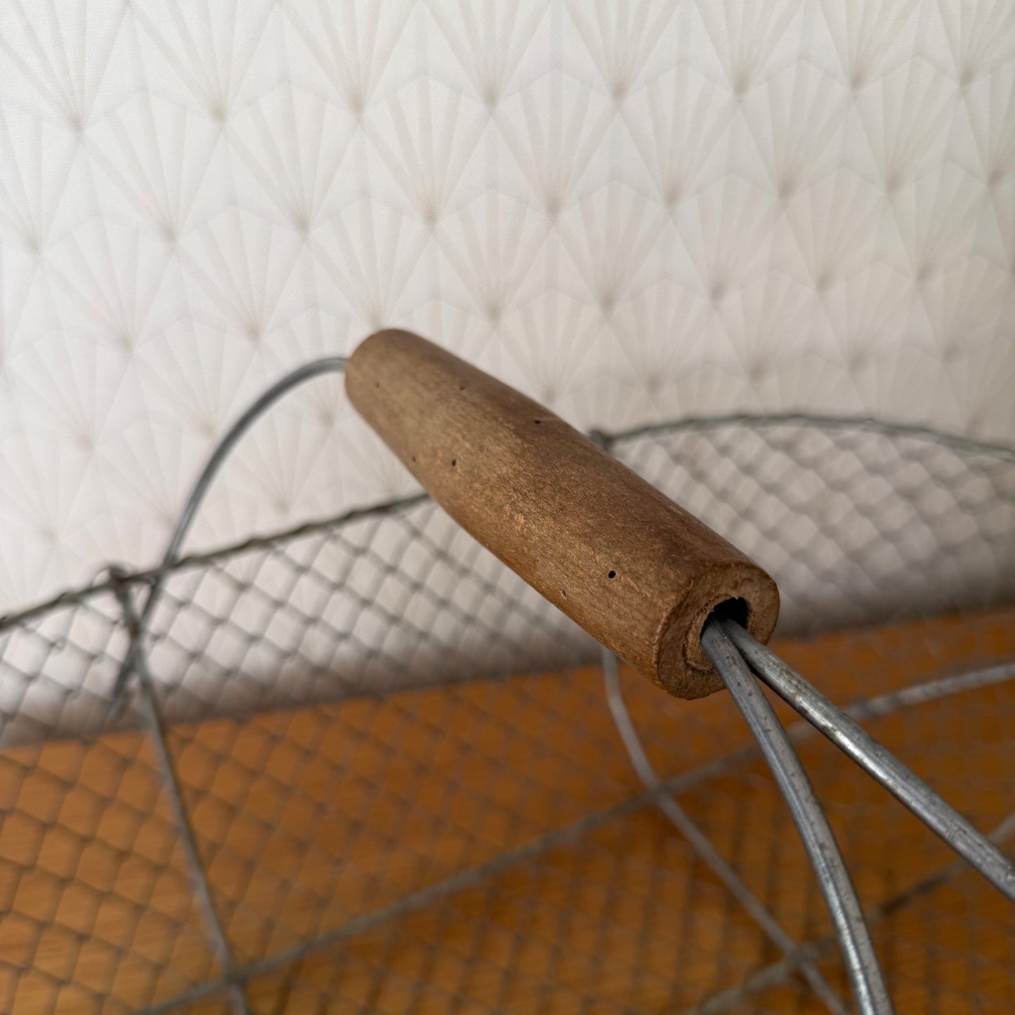 French Vintage Wire Metal Basket Oval Garden Storage 1506268 Fleamarketfrance