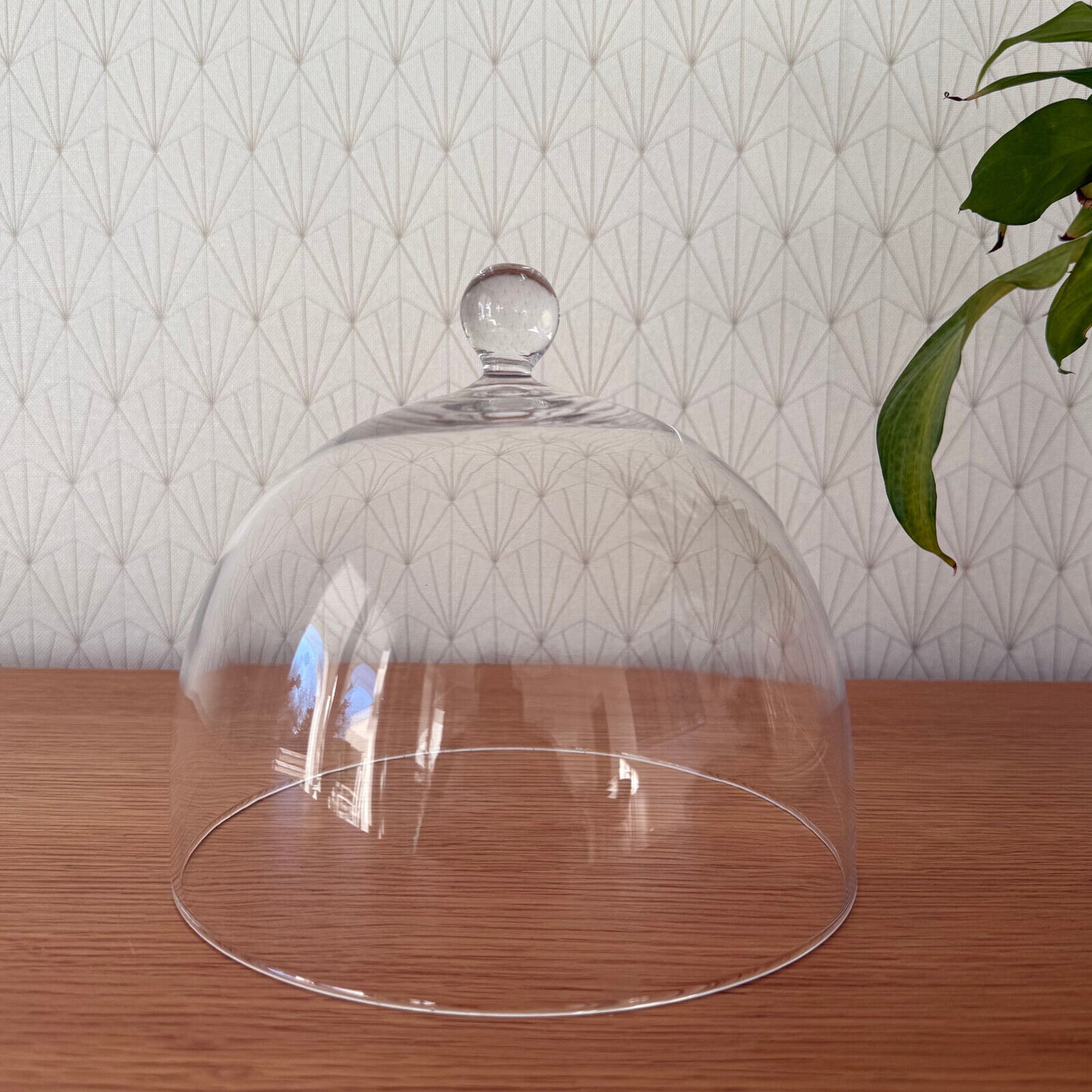 Vintage French Fromage Cheese Glass Bell Garden Cloche Dome Bell 24012511 - Fleamarketfrance