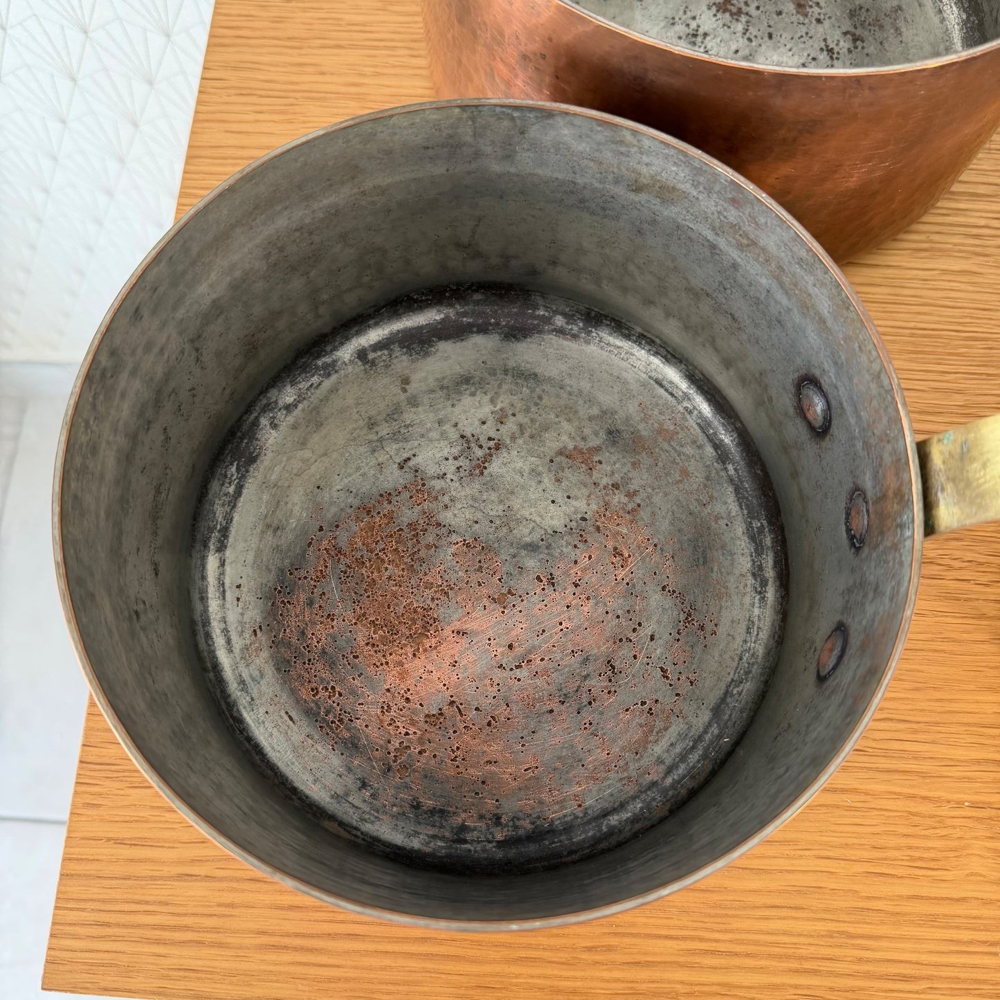 Vintage French Copper Pan Set Dehillerin Paris Tin Lined 4 Pans 2905263 DEHILLERIN