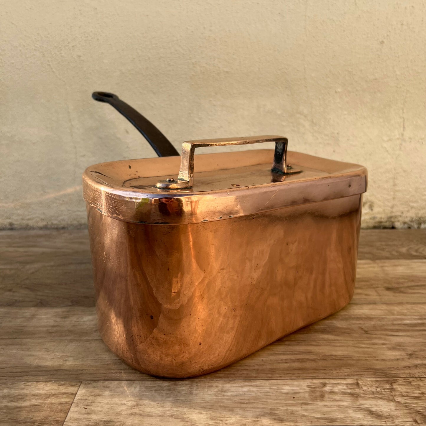 French Copper Daubiere Dovetailed Braising Pot Vintage Cookware 2801223 Fleamarketfrance