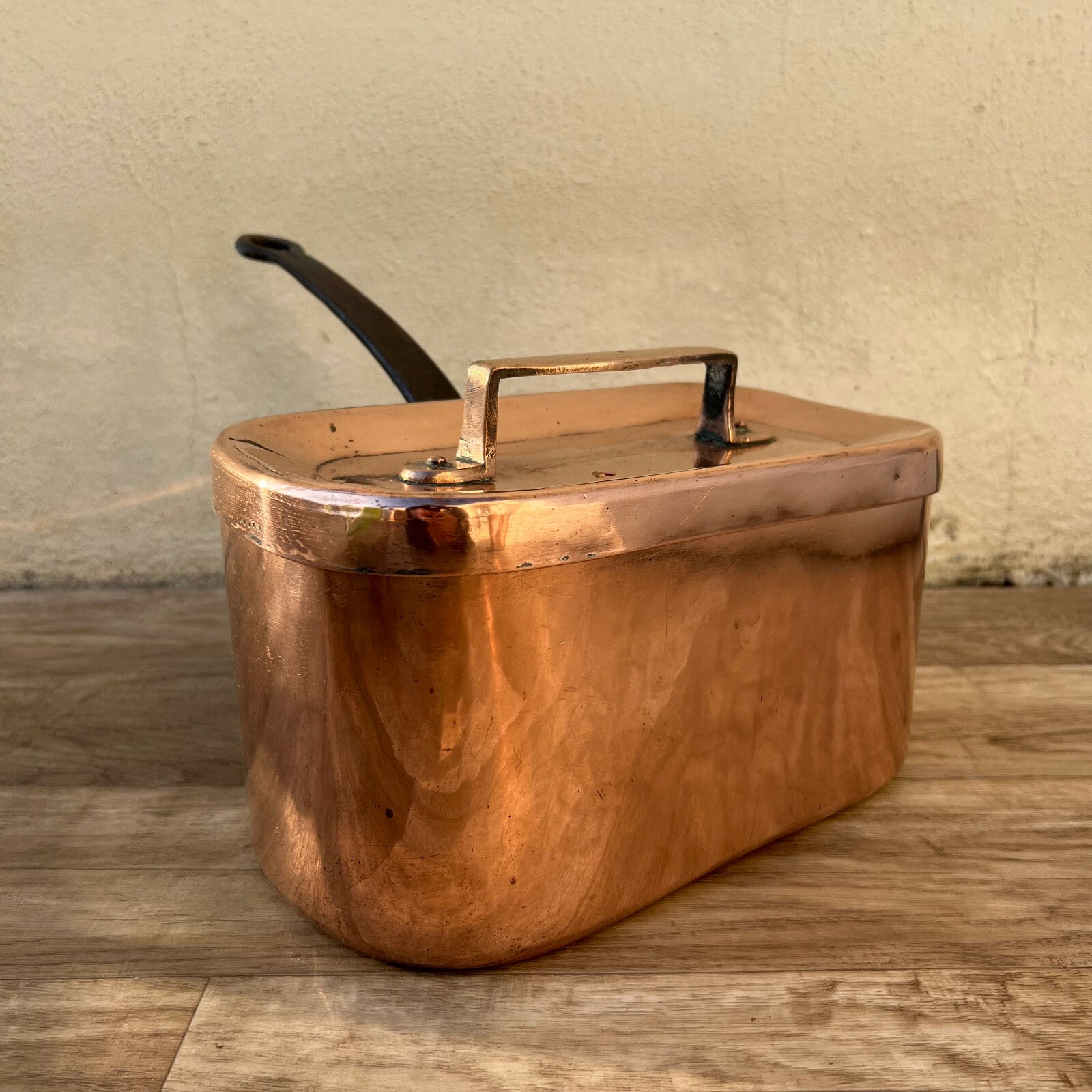French Copper Daubiere Dovetailed Braising Pot Vintage Cookware 2801223 Fleamarketfrance