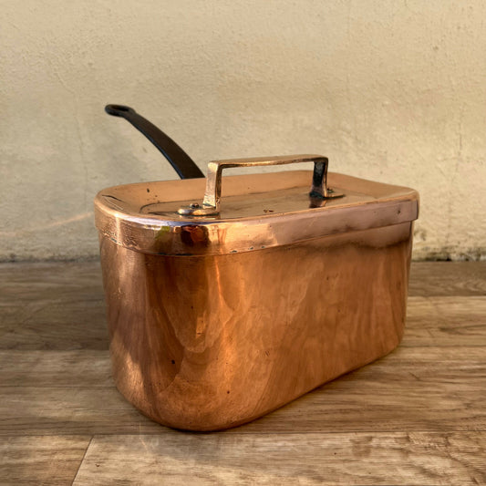 French Copper Daubiere Dovetailed Braising Pot Vintage Cookware 2801223 Fleamarketfrance
