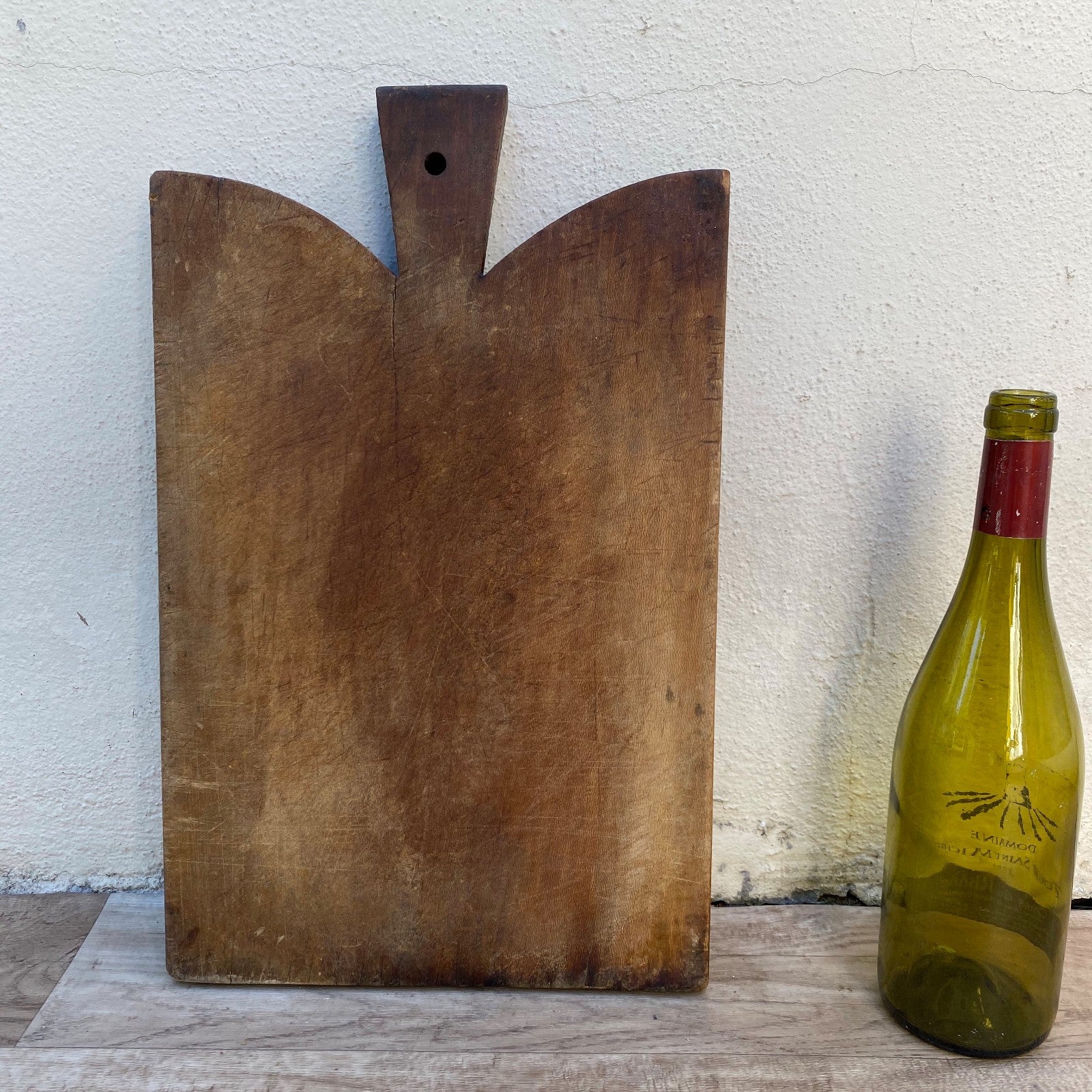 Large Antique French Wooden Bread Board Cutting Chopping Kitchen 0707269 Unbranded